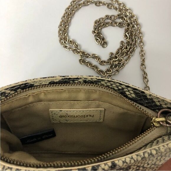 Alexis Hudson Queens Mini Snakeskin Crossbody Bag - Picture 3 of 6